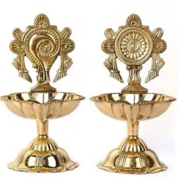 Aarti Kapur Burner Brass (Pack of 2) Table Diya-image-58