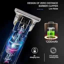 anishify AFY-538 Zero gape Professional Rechargeable Hair ClipperShaver For Men-image-10