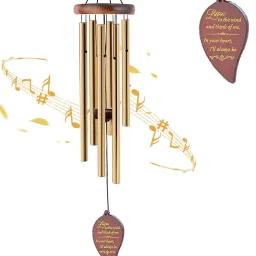 Vastu / Feng Shui Om Wind Chimes Metal Rods / Pipes for Home Brass Windchime Aluminium Windchime-image-21