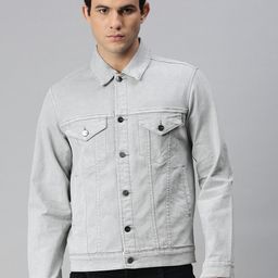 Urbano Fashion Men Washed Regular Fit Denim Jacket-picture-24