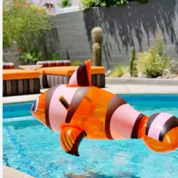 Ride On fish (IND*76) Swimming Pool Multicolor Inflatable Pool Accessory-34