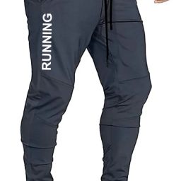 Men Printed Grey Track Pants-image-65