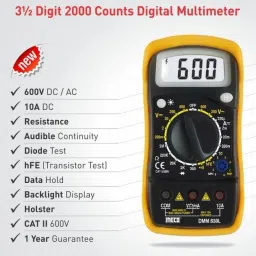 Meco-DM-830L Digital Multimeter-TRMS With 1 Year Warranty Digital Multimeter-image-1