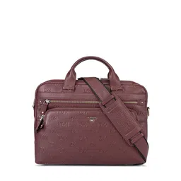 Da Milano Textured Leather Laptop Sleeve-image-6