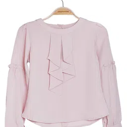 Peppermint Girls Round Neck Puffed Sleeves Top-picture-31