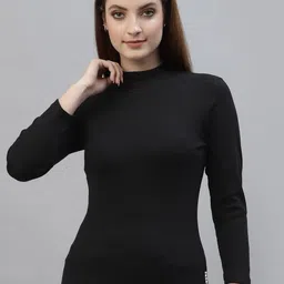 Friskers Black High Neck Cotton Top-picture-56