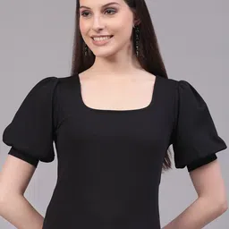 Style Quotient Square Neck Puff Sleeve Top-image-49