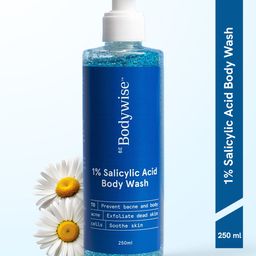 Be Bodywise 1% Salicylic Acid Body Wash Shower Gel Exfoliates & Prevents Body Acne 250ml-45