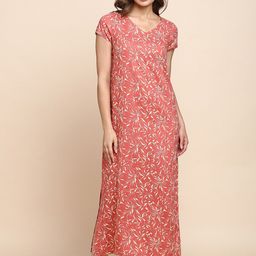 Van Heusen Floral Printed V-Neck Midi Nightdress-picture-47
