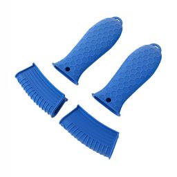 UMAI Blue 4 Pieces Silicone Oven Gloves-8
