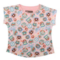 Scooby Doo by Wear Your Mind Girls Pink Printed Extended Sleeves Top-image-51