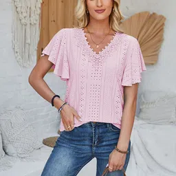 StyleCast x Revolte V-Neck Bell Sleeves Regular Top-image-10