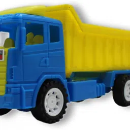 Friction Powered Plastic jcb dumper construction truck blue|yellow toy(small)-image-61
