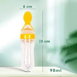 Spill Free Squeezy Cereal Spoon Feeder | Easy to use,Sterilize & Travel-Silicone Feeder-image-86