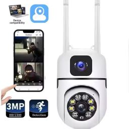 SKY HUB 4MP Dual Lens HD Camera with WiFi, Motion Alerts, Night Vision, Voice Talk Security Camera-image-30
