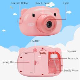 Bubble Machine Camera, Portable Bubble Maker for Kids-image-1