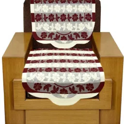 gaurang GHD6011SS 5 Seater Leaf Printed Net Sofa Cover Set Sofa Fabric image 3