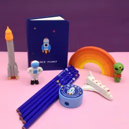 Stationary Toy Set Diary, Pencils, Erasers, Sharpeners for Kids Learn & Play Kit-17