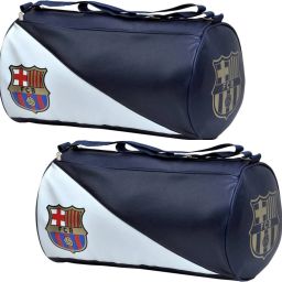25 L Gym Duffel Bag - Combo FCB Stylish Gym Bag Duffle Bag Travel Bag (Leatherite,Size 30L) - Blue-image-32