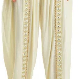 Embroidered Rayon Women Harem Pants-image-49