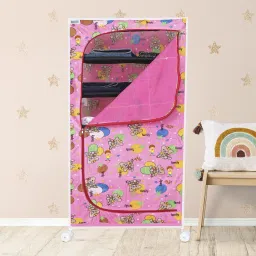 Baby 6 Shelve Fabric PP Collapsible Wardrobe-28