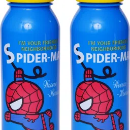 Claro Mini Spiderman Frozen Cartoon Character Spout Lid 500ml Bottle (Pack of 2) 500 ml Water Bottles-image-32