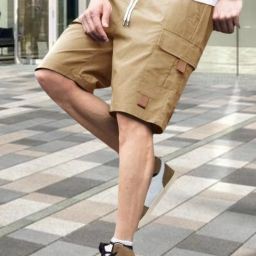 Self Design Men Brown Sports Shorts-image-118