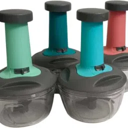 broadshoppy Manual Food Chopper with Pull String, 650ml Clear Bowl Multicolor 6 W Food Processor image 5