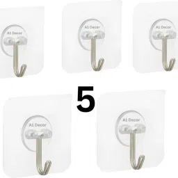 Set of 5 Wall Hooks Heavy Duty Hooks for Hanging Hook 5 Hook 5-image-42