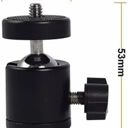 Digiom Mini Ball Head Swivel 1/4" Screw DSLR Camera Tripod Ballhead Stand Support Flash Shoe Adapter image 4