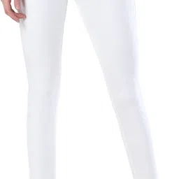 3butterflies Women Skinny High Rise White Jeans-picture-5