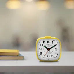 orpat Analog Yellow Clock image 2