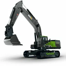 1:55 Diecast Metal Construction Longcrane Excavator Friction Powered Truck Toy-8