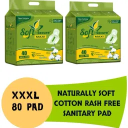 Cotton Pads, Maxi Heavy Flow, Unscented (80 Count) Sanitary Pad-image-62