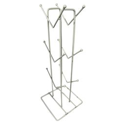 Kuber Industries White Cups Stand With 12 Hooks image 4