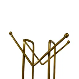 Kuber Industries Gold toned Iron Cups Stand With 12 Hooks image 2