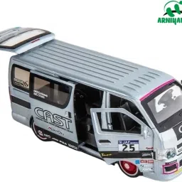 Toyota HIACE Van car Metal Pull Back Diecast Car 1:32 Racing Van Pull Back Car-42