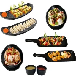 Classical (Pack of 8) Multipurpose Serving Platters for All Types of Snacks Sizzler Tray-21