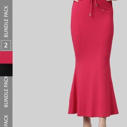 TWIN BIRDS Pack Of 2 Mid-Rise Saree Shapewear-image-59