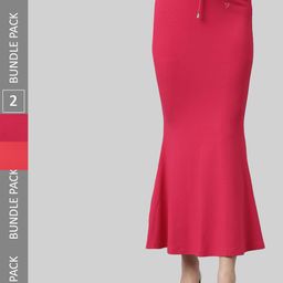 TWIN BIRDS Pack Of 2 Mid-Rise Saree Shapewear-image-60