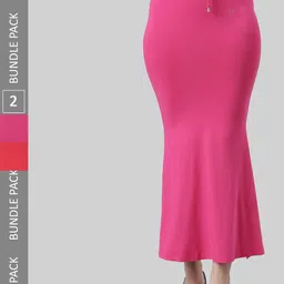 TWIN BIRDS Pack Of 2 Mid-Rise Saree Shapewear-image-46