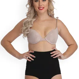Reveira Women Black Solid Body Shaper-image-7