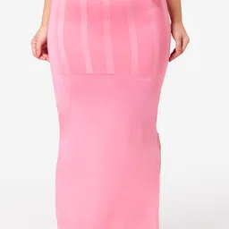 Dermawear Women Pink Solid Saree Shapewear-picture-25