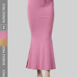 TWIN BIRDS Pack Of 2 Mid-Rise Saree Shapewear-image-50