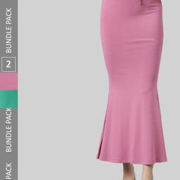 TWIN BIRDS Pack Of 2 Mid-Rise Saree Shapewear-image-62