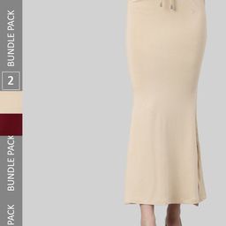 TWIN BIRDS Pack Of 2 Mid-Rise Saree Shapewear-image-63