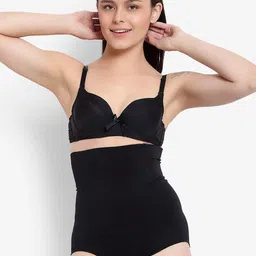 BRACHY Women Black Solid Tummy Tucker Shapewear-image-19