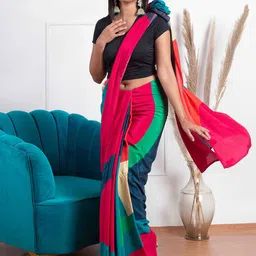 Nykd Saree Shapewear With Adjustable Drawstring & Side Slit image 4