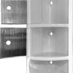 corner shelf bathroom rack storage organizer Plastic Wall Shelf-39