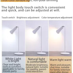 shloky 4 in 1 Led Desk Lamp with Magnetic Wireless Rechargeable Table Lamps Study Lamp image 3
